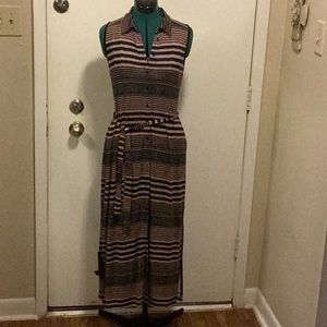 Design History Maxi Dress PM W/Tie soft Knit